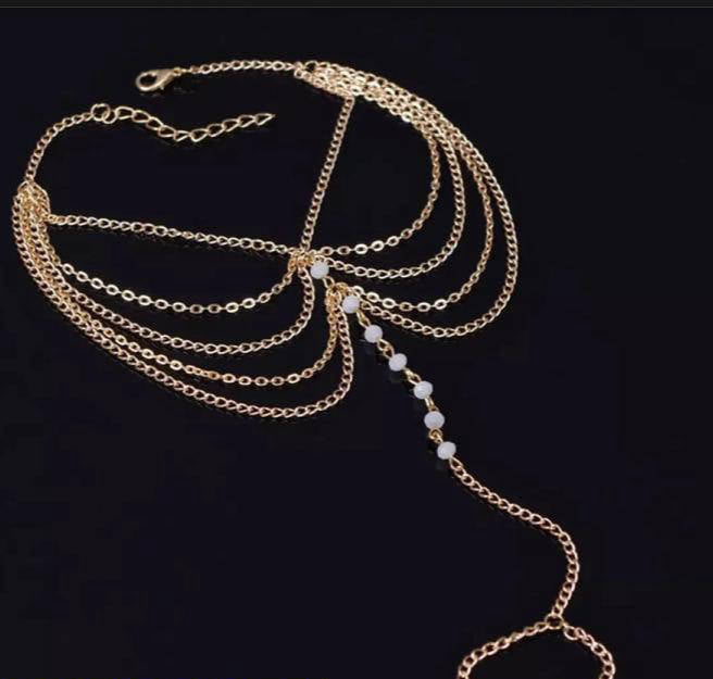 Elegant Gold-Plated Adjustable Anklet Set