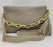 Title: Elegant Textured Rexine Handbag – Skin Color, Long Strip Handle