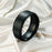 Unisex Black Stainless Steel Band Ring – Sleek & Stylish