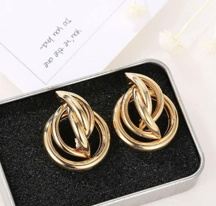 Golden Plated Small Earrings – Elegant & Minimalist Jewelry for Everyday Wear