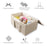 Portable Non-Woven Fabric Diaper Caddy with Lid – Spacious & Travel-Friendly Organizer