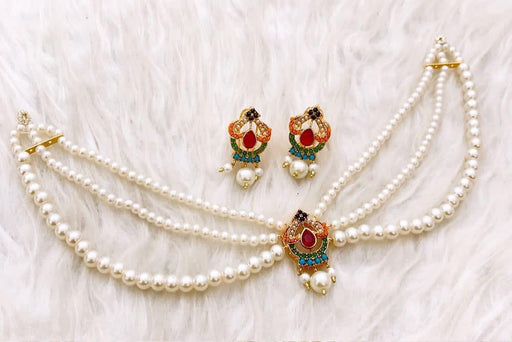 Elegant Gold-Plated Necklace & Earrings Set – Adjustable Design