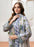 Elegant Grey Digital Printed Linen 3-Piece Suit