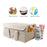 Portable Non-Woven Fabric Diaper Caddy with Lid – Spacious & Travel-Friendly Organizer