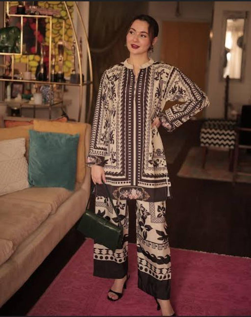 Stylish Printed Swiss Lawn Suit – Medium Size (2-Piece Outfit)