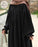 Classic Black Georgette Abaya – Modest & Graceful