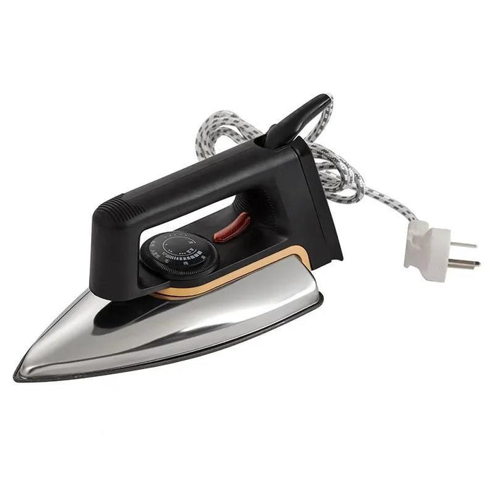 1000W Non-Stick Dry Iron with Easy Grip Handle – Black