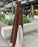 Elegant Brown Georgette Abaya with Matching Stoller