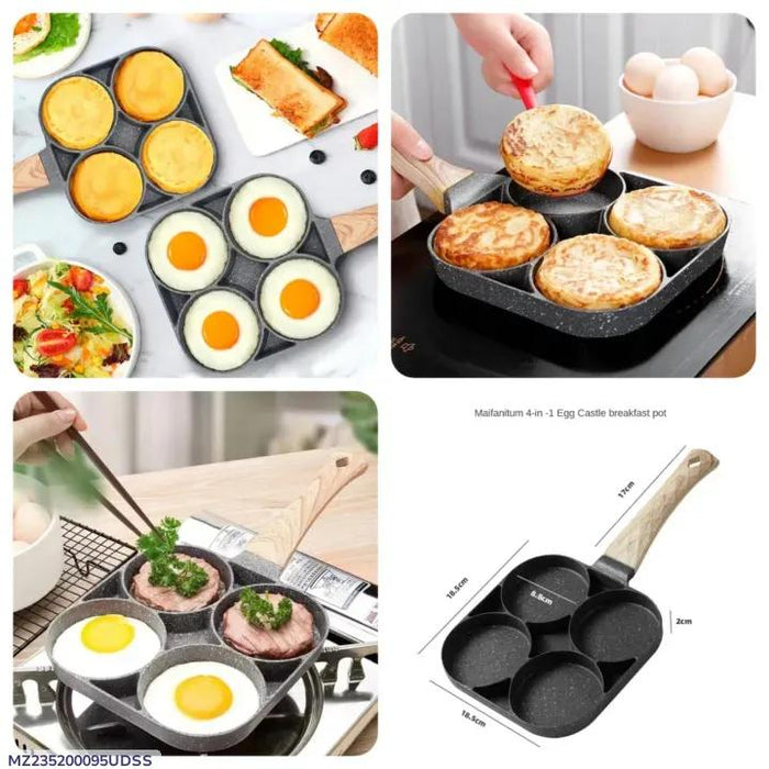 Non-Stick Black Aluminium Frying Pan – Durable & Lightweight