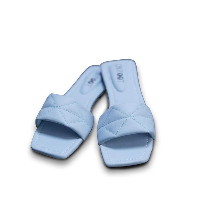 Women's Sky Blue Rexine Flats – Elegant &amp; Comfortable Footwear